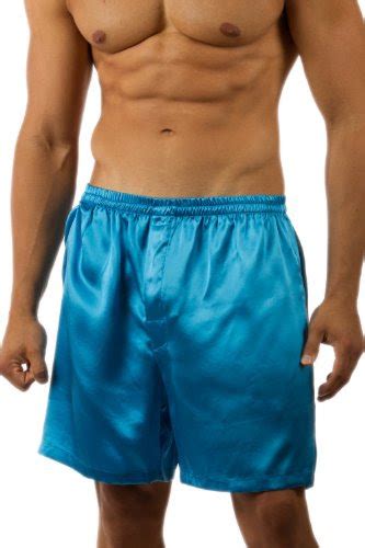 Silk Boxer Underwear For Men The Country Club Blue Large Special