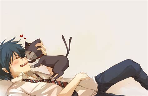 Rin And Kuro Computer Wallpapers Desktop Backgrounds 1366x890 Id 640627 Blue Exorcist Rin