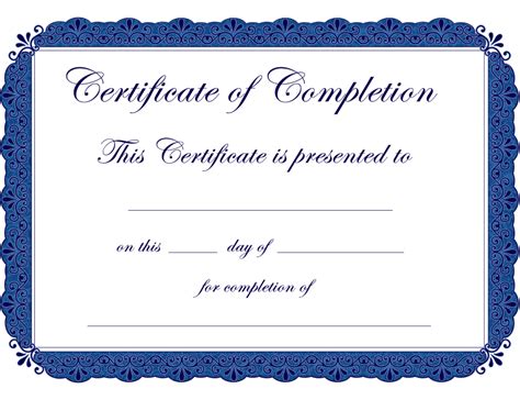 Get the latest free printable fill in certificates here on our website. Completion certificate template Form - Edit, Fill, Sign Online | Handypdf
