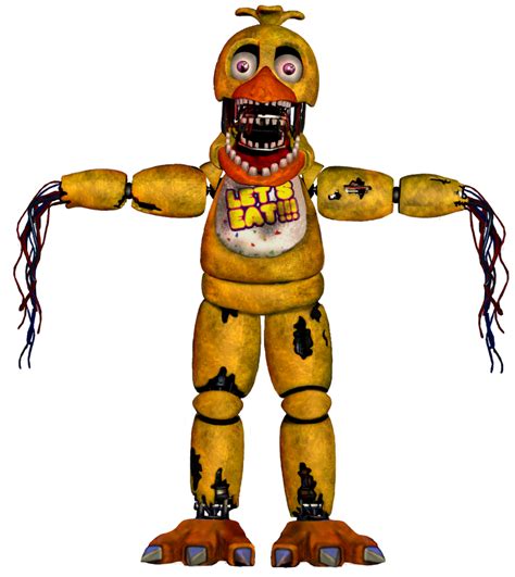 Fnaf 2 Withered Chica Full Body By Enderziom2004 On Deviantart