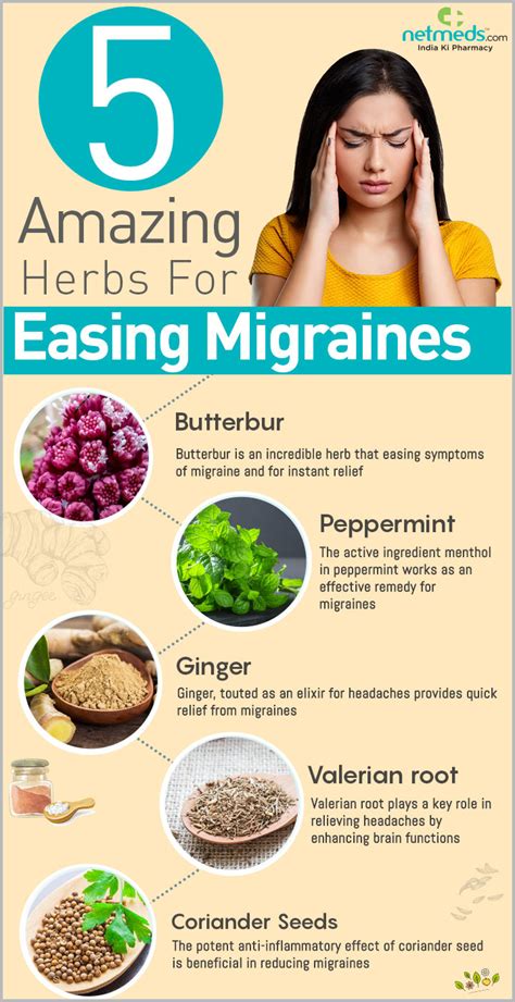 Migraines 5 Natural Herbs For Alleviating Throbbing Headaches