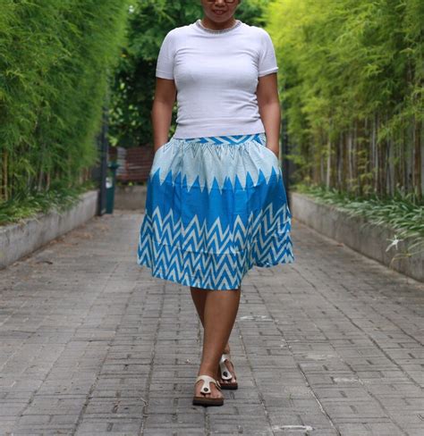 Turquoise Skirt Wave Skirt Beachy Skirt Ocean Skirt Basic Etsy