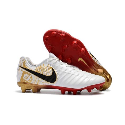 New Nike Tiempo Legend 7 Fg Acc Football Boots White Golden