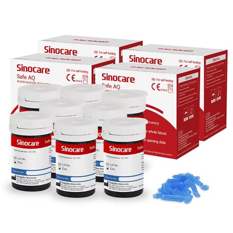 Buy Sinocare Blood Glucose Test Strips X 200 Pcs Diabetic Test Strips
