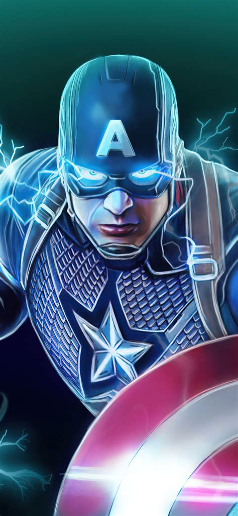 1125x2436 Captain America Shield And Hammer Power Iphone Xsiphone 10