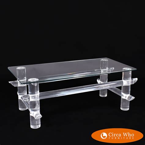Lucite Coffee Table By Les Prismatiques Circa Who