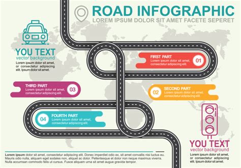 Roadmap Vector Smartart Infographic Powerpoint Images