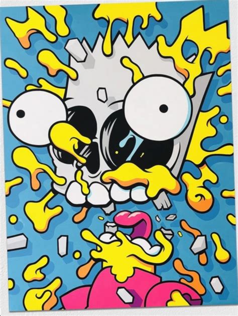 Trippy Cartoon Drawings Simpsons
