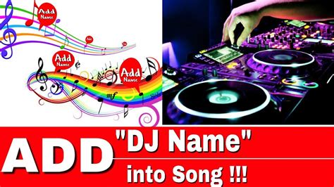 How To Create Dj Song With Your Name Dj Mix Song 🎧🎶🎵🎤 Youtube