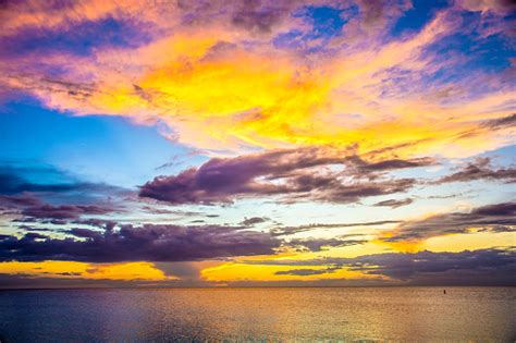 Sunset Over The Gulf Of Mexico Stock Photo Download Image Now Istock