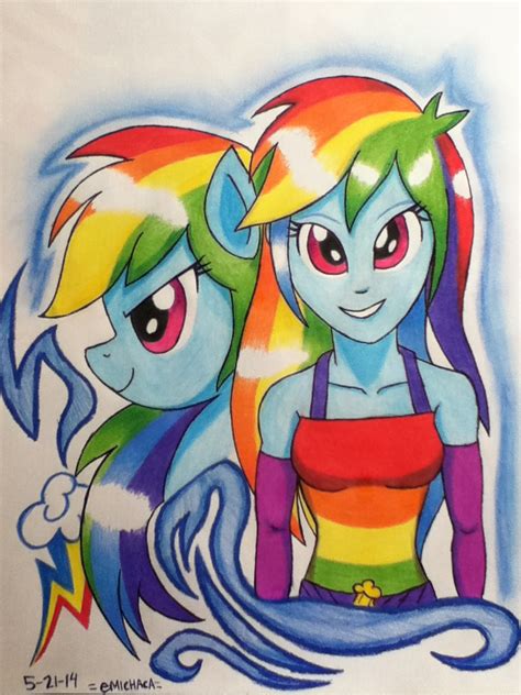 Mlp Equestria Girl Dash And Rainbow Dash By Emichaca On Deviantart