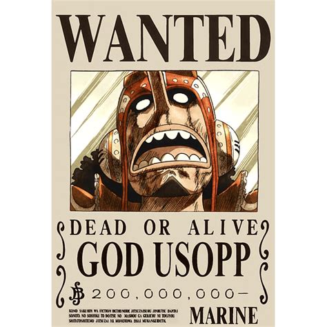 One Piece Wanted Poster Usopp Official