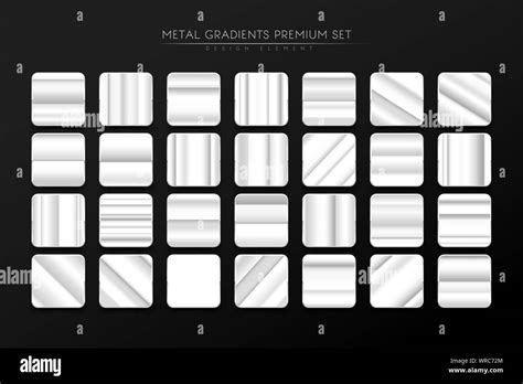 Metal Steel Gradients Premium Collection Design Element For Luxury And
