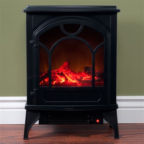 The heater can be used independently from the flames with high or low heat options, and you also have the option to mount the unit partially recessed into a wall or on the surface. Electric Fireplace-Indoor Freestanding Space Heater with ...