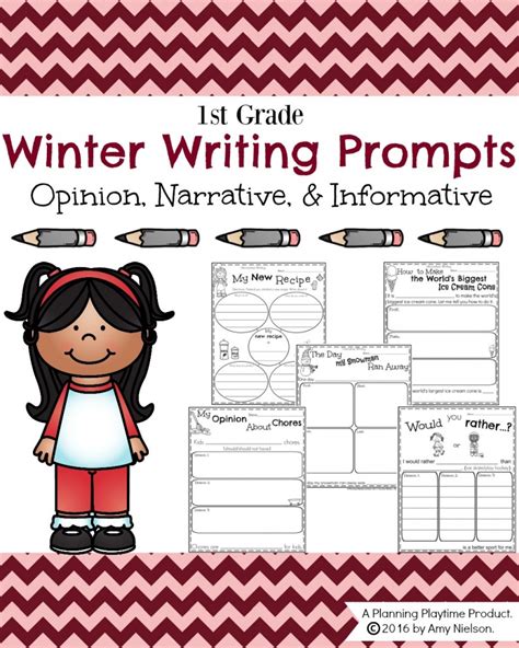 This how to build a snowman snowman craft booklet is a creative writing. First Grade Writing Prompts for Winter - Planning Playtime