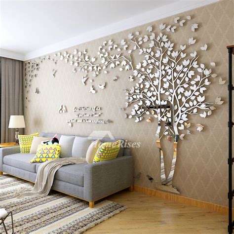 Assemble your gallery wall from floor to ceiling, in a corner, or. Wall Decals For Living Room Tree Acrylic Home Personalised ...