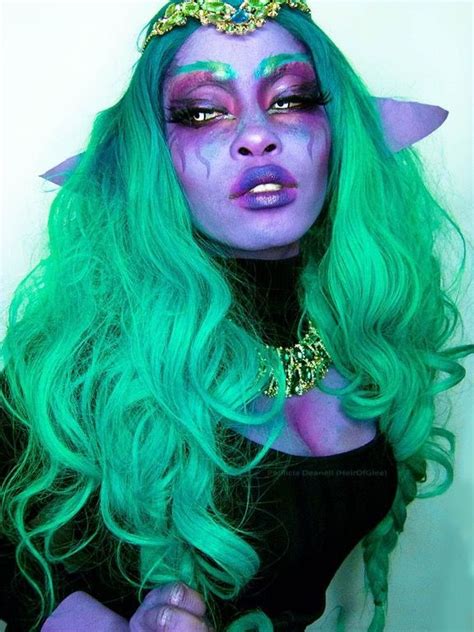 Night Elf Out And About Nyc To A Fashion Show Unconventionalmakeup Elf Cosplay Elf Costume