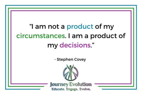 You Are A Product Of Your Decisions Not Your Circumstances Journey