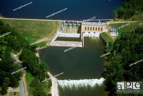 Tippy Dam Manistee River Northern Lower Michigan Stock Photo