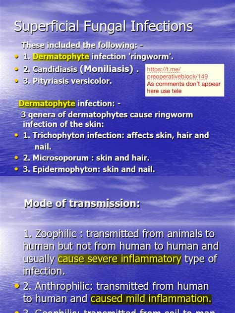 Fungal Skin Infections 5 Dermatology Notes Pdf