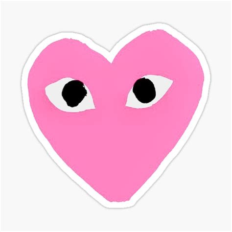 Closed eyes and red hearts. Heart Eyes Stickers | Redbubble