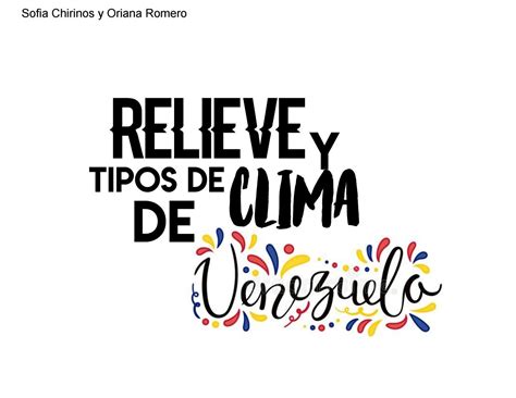 Relieves Y Tipos De Clima De Venezuela By Fabiola Chirinos Issuu