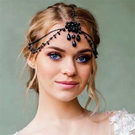 Great Gatsby Headpiece Bridal Hair Jewelry Forehead Band Etsy