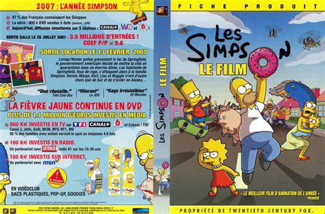 Jaquette Dvd De Les Simpson Le Film Cinéma Passion