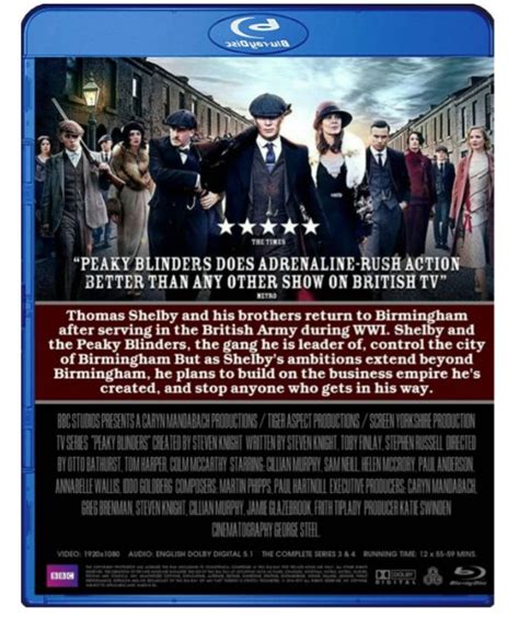 Peaky Blinders Blu Ray 2bd Set Season 3 And 4 12 Episodes Region Abc Pre Order