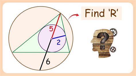 Incircle And Circumcircle Find The Radius Of Circumcircle Math Olympiad Geometry