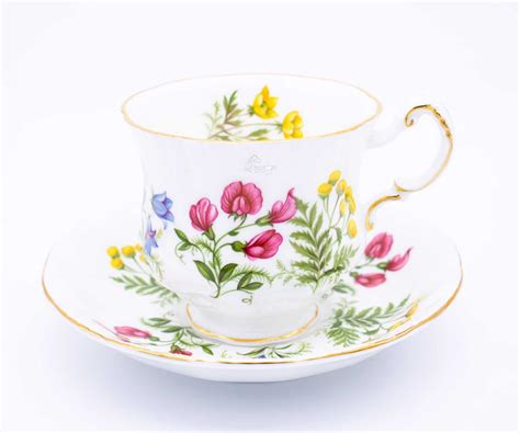 Kitchen Dining Home Living Tea Cups Sets English Flowers Series