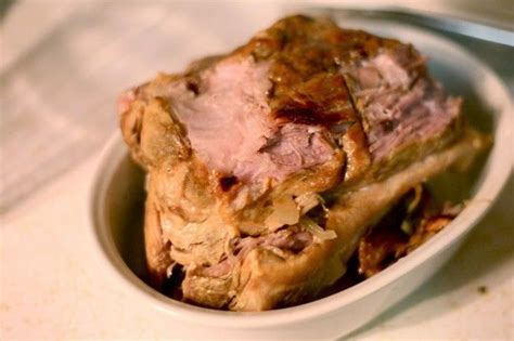 Place, seasoned side down, in the preheated roasting pan. How To Cook Boston Rolled Pork Roast / Slow Cooker Pulled ...