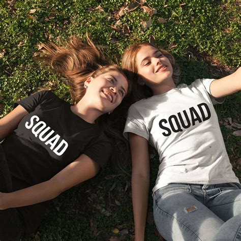 Squad Best Friends Shirts Matching Bff T Shirts Squad Shirts For Women