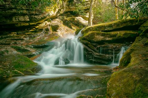 Wallpaper Landscape Forest Waterfall Rock Nature