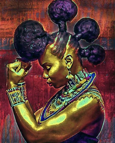 Black Power Fanaticcreationz Paintings And Prints People And Figures