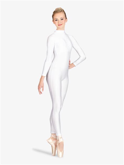 Girls Mock Neck Long Sleeve Unitard Unitards Baltogs 1855