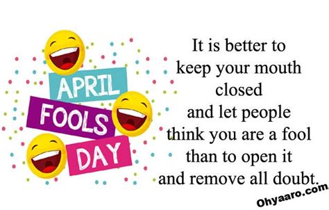 April Fools Day Wishes Message Oh Yaaro