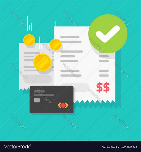 Payment Transaction Success Approved Check Mark Vector Image