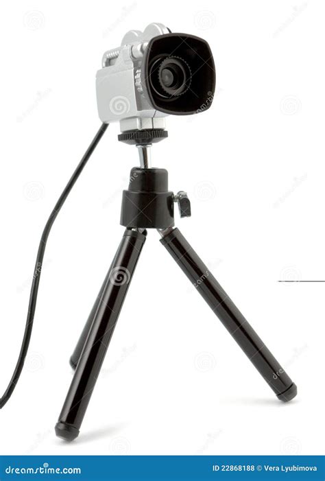 Video Camera Mounted On Tripod Stock Photo Image Of Television Shoot