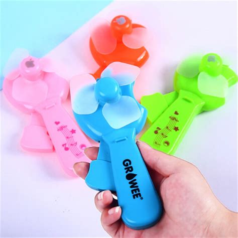 1 Pc Portable Mini Plastic Hand Pressure Fan Childrens Toys For Kids