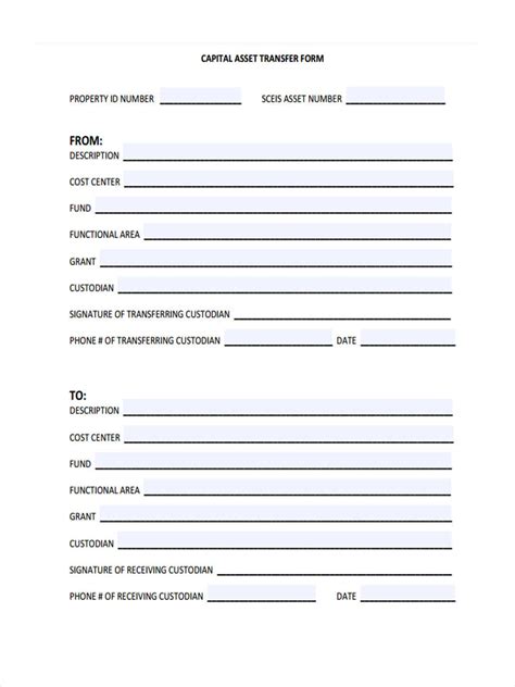 Free 23 Transfer Forms In Pdf Ms Word Excel