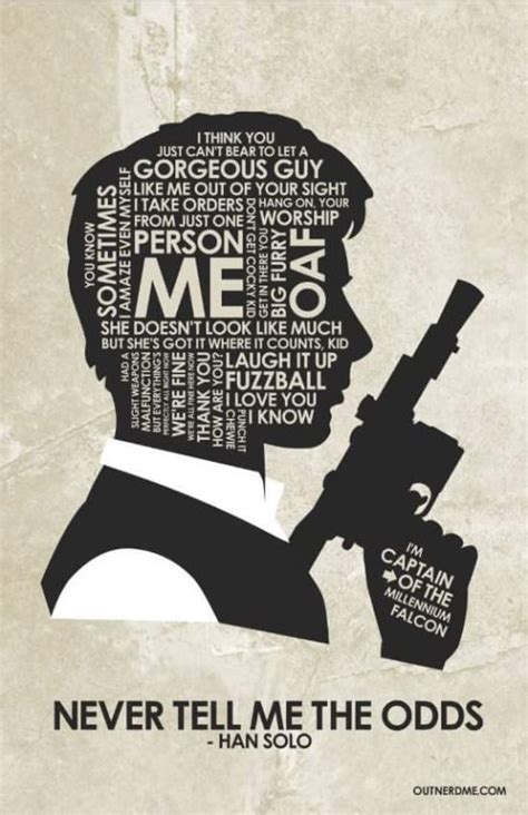 Han solo quotations to activate your inner potential: Han Solo word art | Star wars quotes, Star wars han solo ...