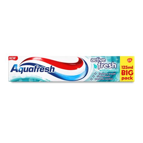 Aquafresh Toothpaste Activ Fresh With Mentol 125ml ᐈ Buy At A Good