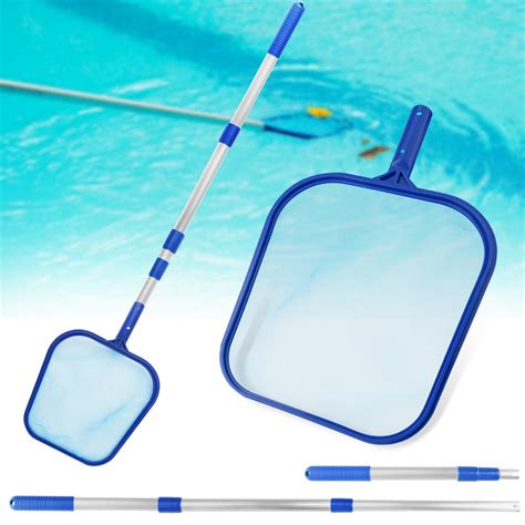 swimming pool cleaning net hot tub spa pond pool leaf skimmer rake deep bag mesh leisure