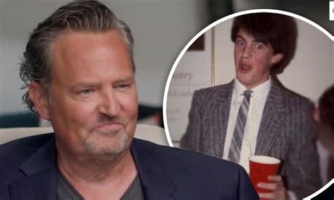 Actor Matthew Perry Says He Drank An Entire Bottle Of Wine At Age 14 And Was Drinking Every