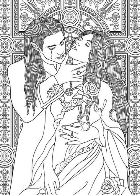 Vampire Coloring Page Coloring Home