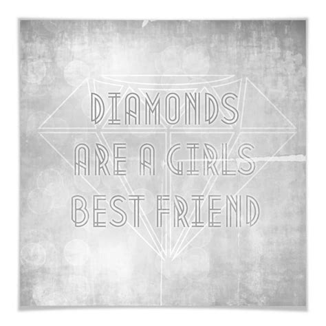 Poster Diamonds Are A Girls Best Friend Wall
