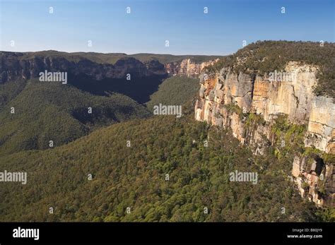 View Over Grose Valley From Govetts Leap Lookout Blue Mountains New