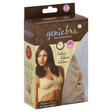 Genie Bra Genie Bra Bras Extra Large1x Nude And Black 2 Count Shop Weis Markets