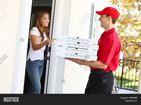 Pizza Delivery Image Photo Free Trial Bigstock